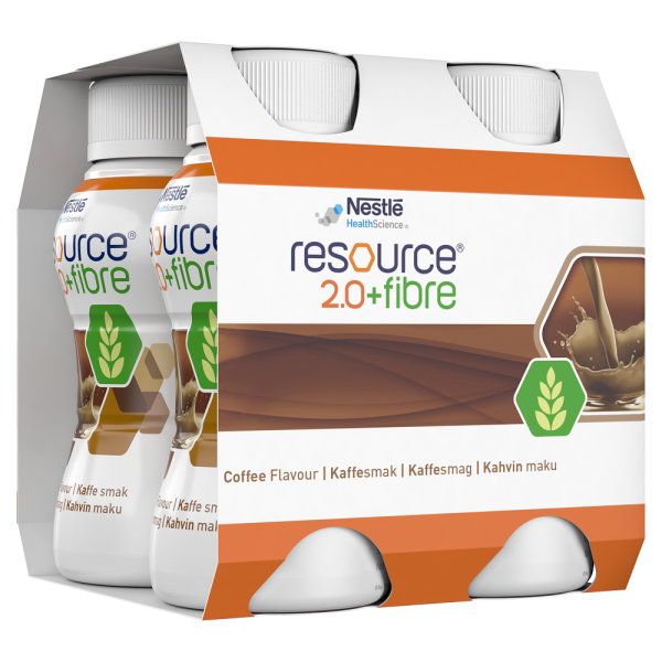Resource 2.0+Fibre Kahvi 4x200 ml
