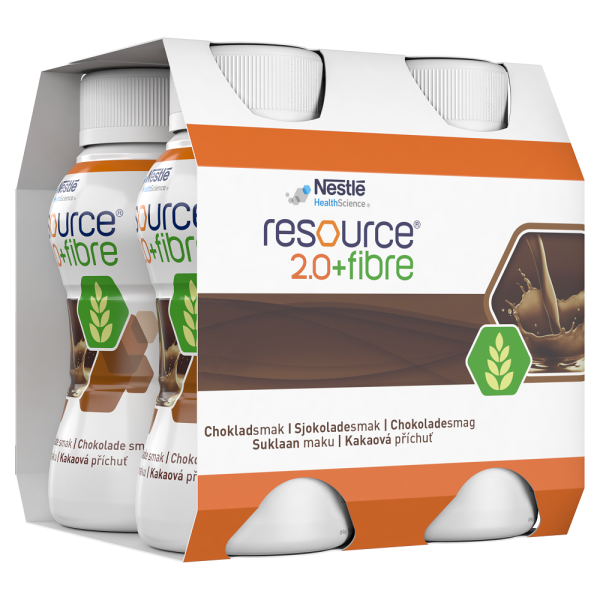 Resource 2.0+Fibre Suklaa 4x200 ml
