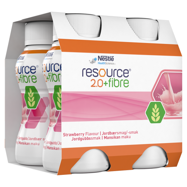 Resource 2.0+Fibre Mansikka 4x200 ml