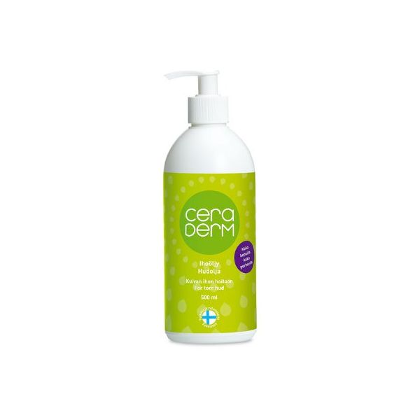 CERADERM ihoöljy (pumppu)500 ml