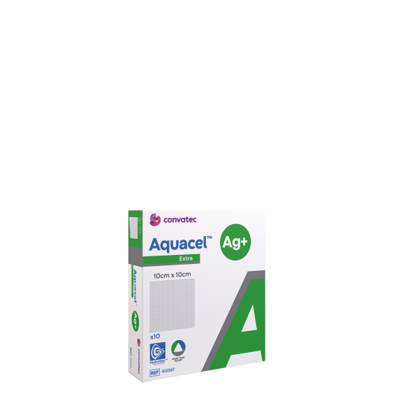 AQUACEL Ag+EXTRA sid 10x10cm 10 kpl