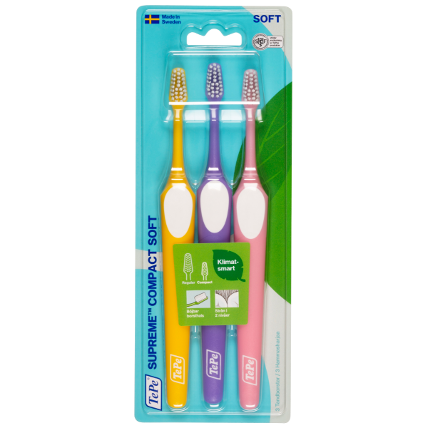 TePe hammasharja Supreme Compact Soft 3 kpl