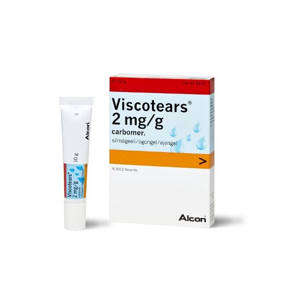 VISCOTEARS silmägeeli 2 mg/g 3 x 10 g