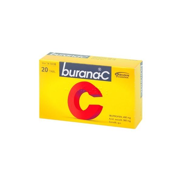 BURANA-C tabletti, kalvopäällysteinen 400/300 mg 10 fol