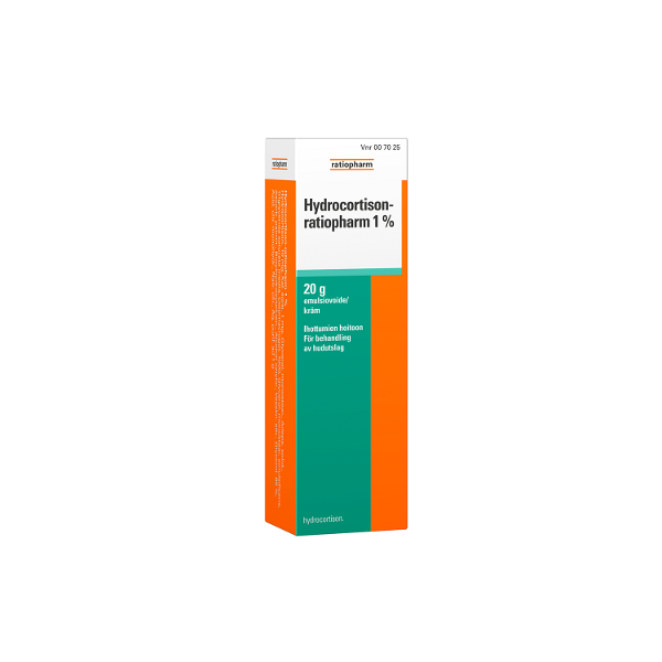HYDROCORTISON-RATIOPHARM emulsiovoide 1 % 20 g