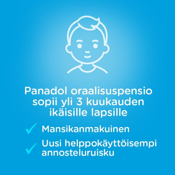 PANADOL oraalisuspensio 24 mg/ml 100 ml