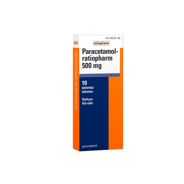 PARACETAMOL-RATIOPHARM tabletti 500 mg 10 fol