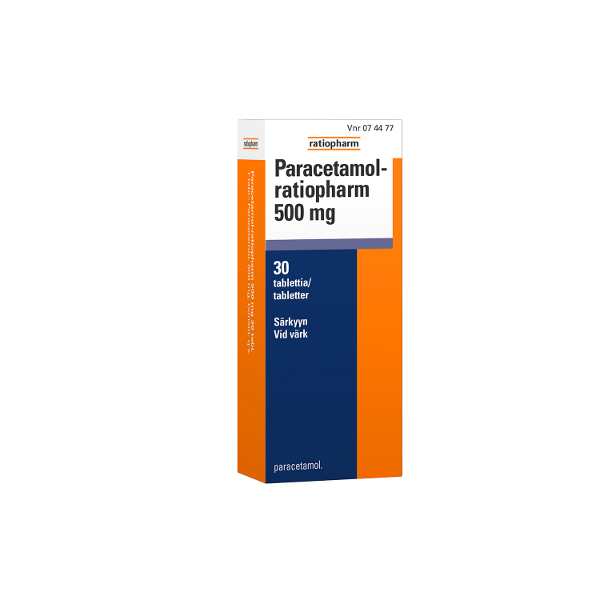 PARACETAMOL-RATIOPHARM tabletti 500 mg 30 fol