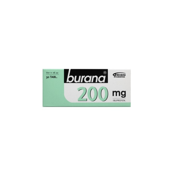 BURANA tabletti, kalvopäällysteinen 200 mg 30 fol