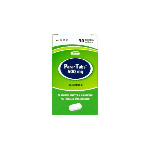PARA-TABS tabletti 500 mg 30 fol