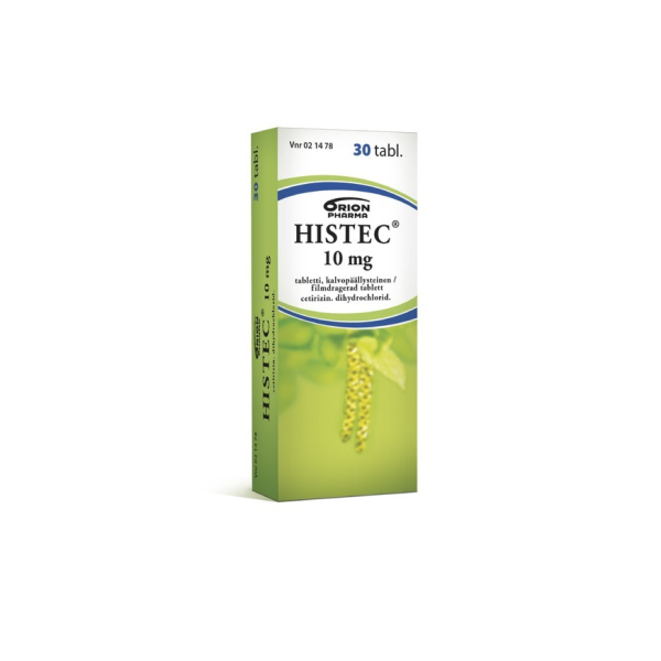 HISTEC tabletti, kalvopäällysteinen 10 mg 30 fol
