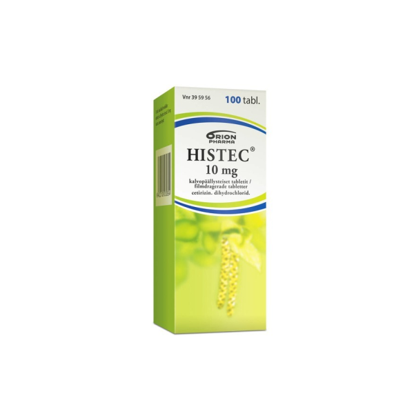 HISTEC tabletti, kalvopäällysteinen 10 mg 100 fol