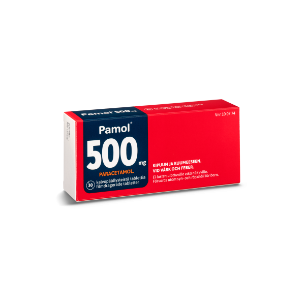 PAMOL tabletti, kalvopäällysteinen 500 mg 30 fol