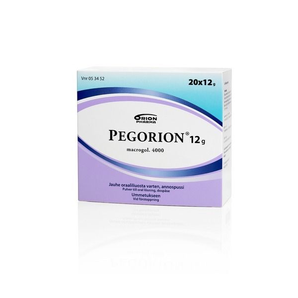 PEGORION jauhe oraaliliuosta varten, annospussi 12 g 20 x 12 g