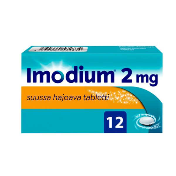 IMODIUM tabletti, suussa hajoava 2 mg 12 fol