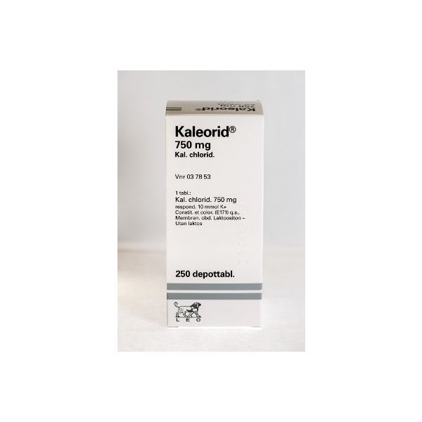 KALEORID depottabletti 750 mg 250 kpl