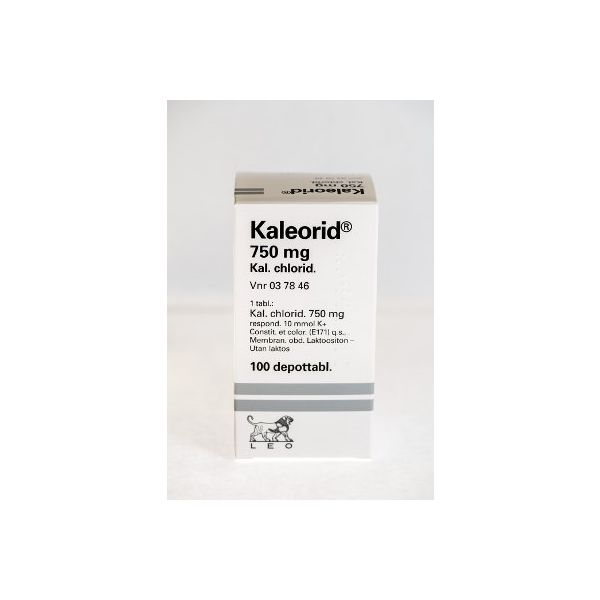KALEORID depottabletti 750 mg 100 kpl