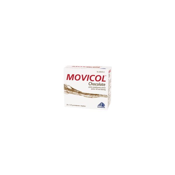 MOVICOL CHOCOLATE jauhe oraaliliuosta varten, annospussi 30 kpl