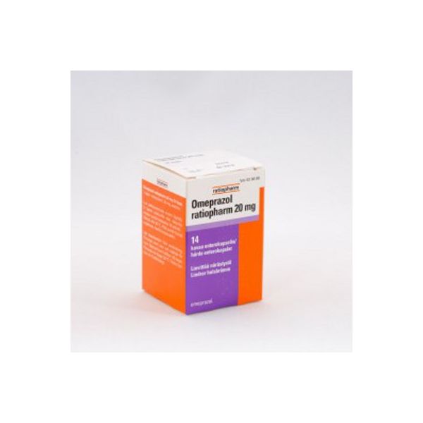 OMEPRAZOL RATIOPHARM enterokapseli, kova 20 mg 14 kpl