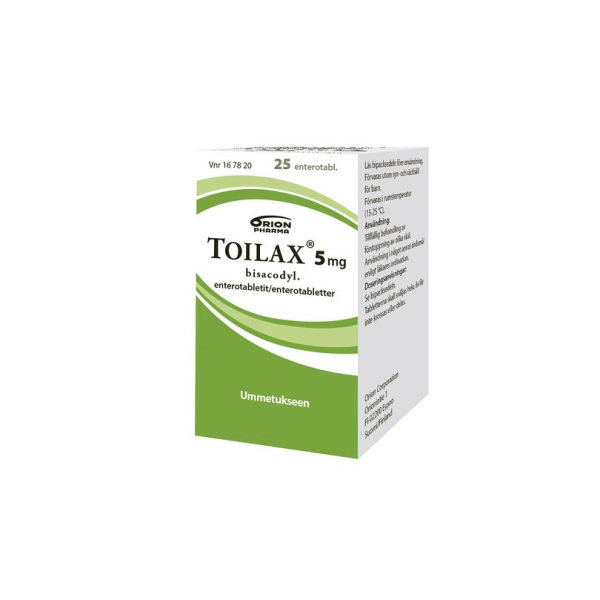 TOILAX enterotabletti 5 mg 25 kpl