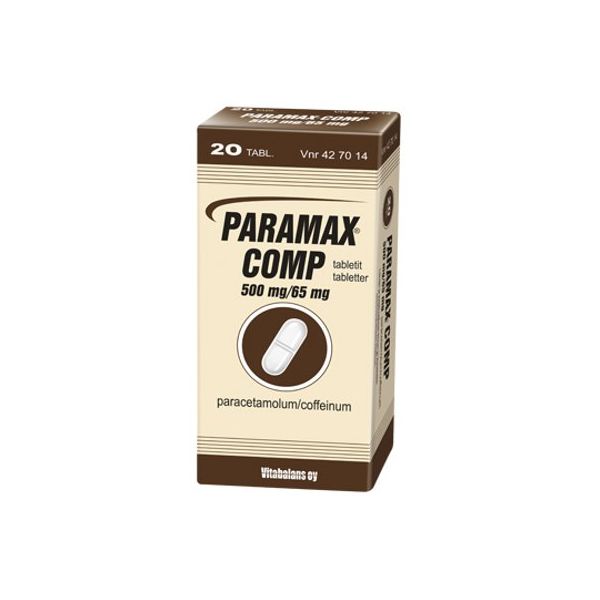 PARAMAX COMP tabletti 500/65 mg 20 fol