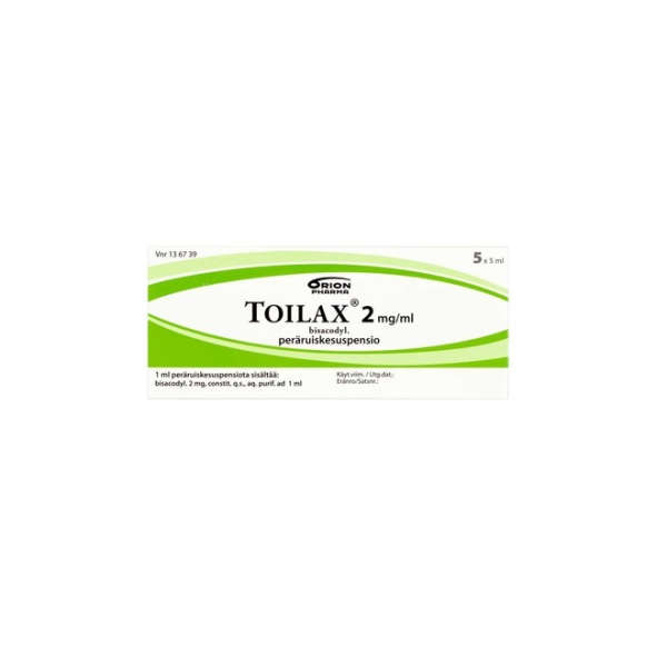 TOILAX peräruiskesuspensio 2 mg/ml 5 x 5 ml