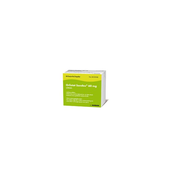 ORLISTAT SANDOZ kapseli, kova 60 mg 126 fol
