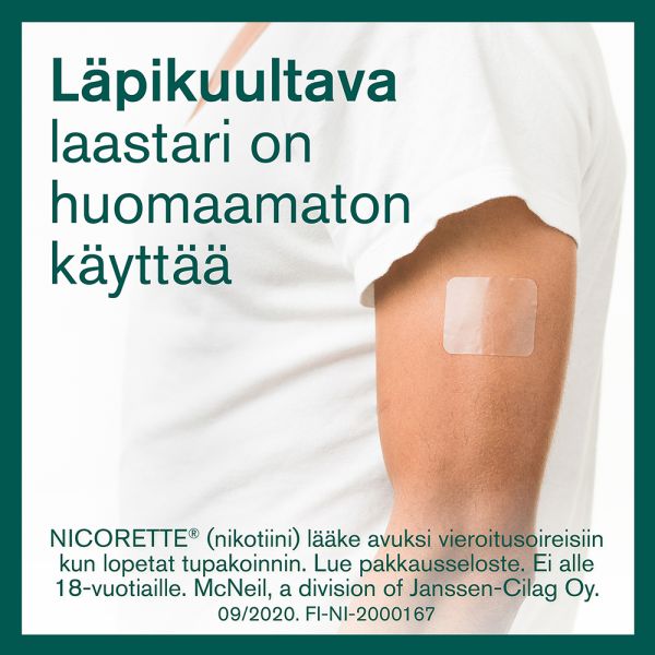 NICORETTE depotlaastari 15 mg/16 h 7 kpl