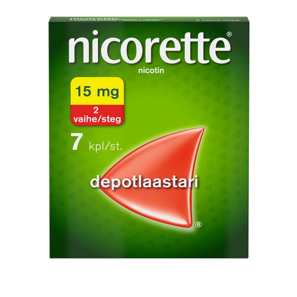 Nicorette 15mg/16h depotlaastari 7 kpl