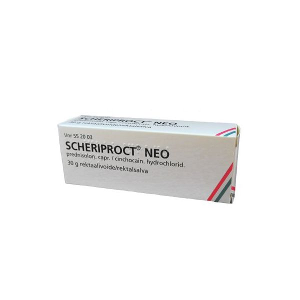 SCHERIPROCT NEO rektaalivoide 1,9/5 mg/g 30 g