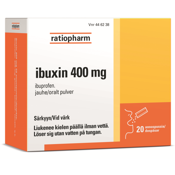 IBUXIN jauhe 400 mg 20 kpl