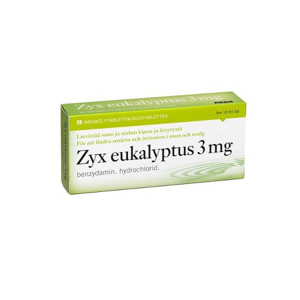 ZYX EUKALYPTUS imeskelytabletti 3 mg 20 fol