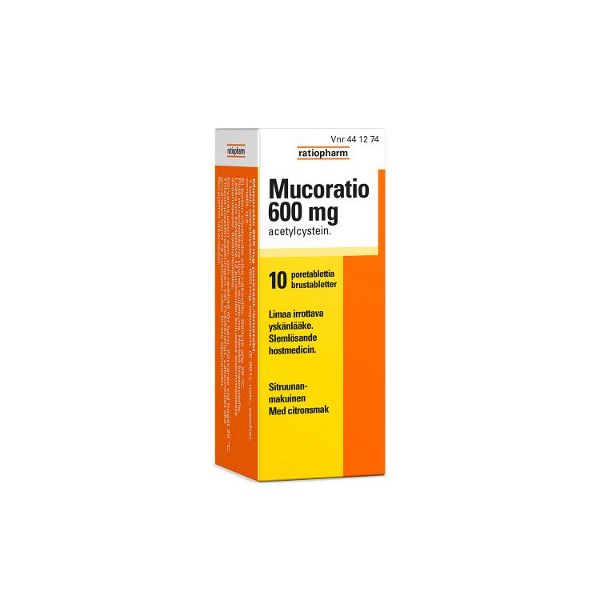 MUCORATIO poretabletti 600 mg 10 kpl