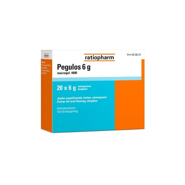 PEGULOS jauhe oraaliliuosta varten, annospussi 6 g 20 x 6 g