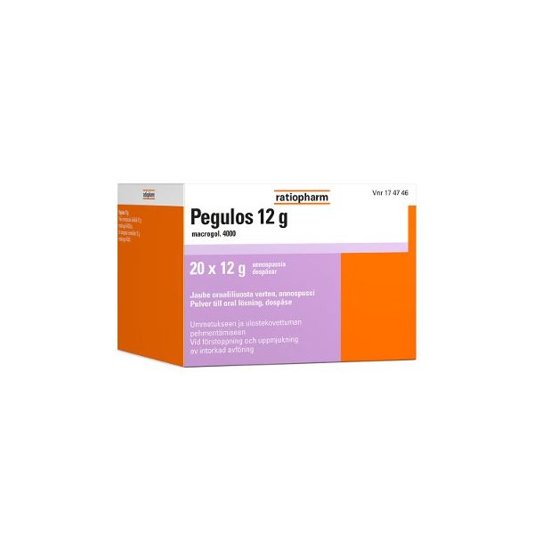 PEGULOS jauhe oraaliliuosta varten, annospussi 12 g 20 x 12 g