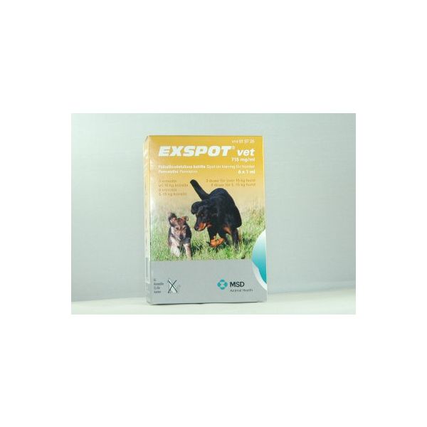 Exspot Vet paikallisvaleluliuos 715 mg/ml 6 x 1 ml