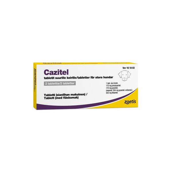 CAZITEL tabletti 175 mg / 504 mg / 525 mg 2 fol