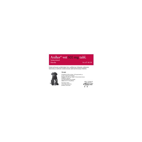 Axilur vet tabletti 500 mg 10 fol