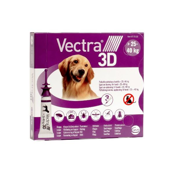 Vectra 3D paikallisvaleluliuos 3 x 4.7 ml