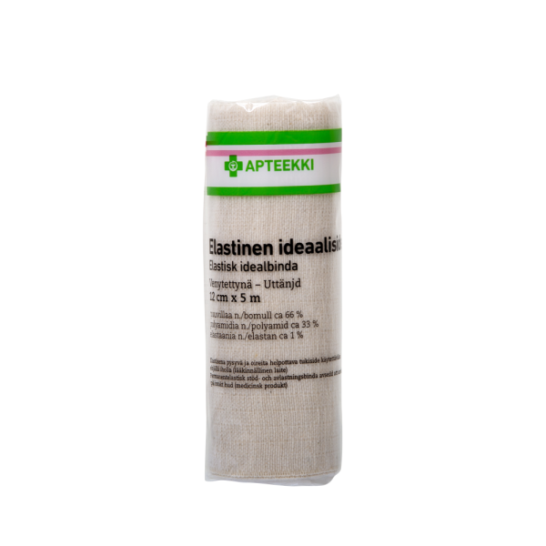 APTEEKKI Ideaaliside elastinen 12 cm x 5 m 1 kpl