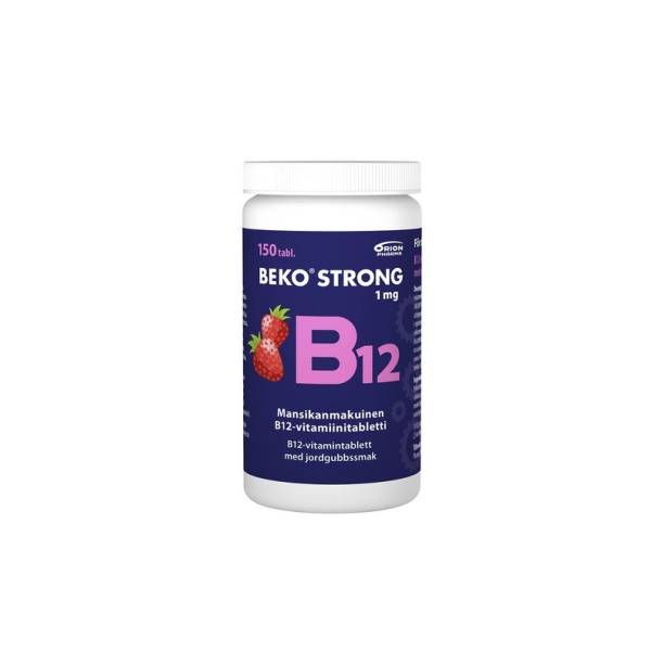 Beko Strong B12 1 mg mansikka 150 purutabl