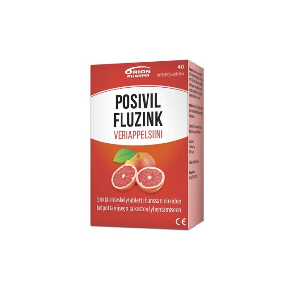 POSIVIL FLUZINK VERIAPPELSIINI IMESKELYTABLETTI 40 TABL