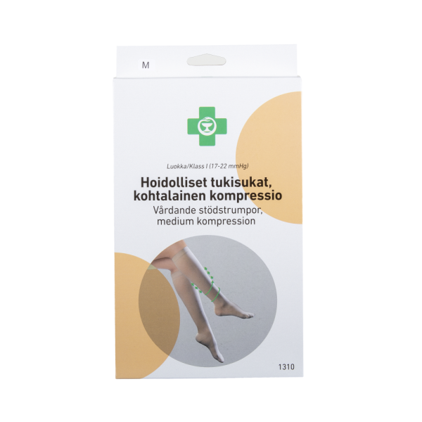 APTEEKKI Hoidolliset tukisukat, kohtalainen kompressio (lk. I) XL beige 1 pari