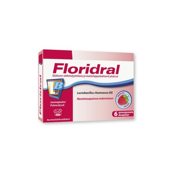 Floridral vadelma annosjauhe 6x6,8 g