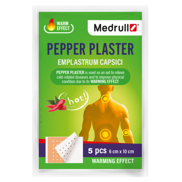Medrull Pepper Plaster 6x10 cm pippurilaastari 5 kpl