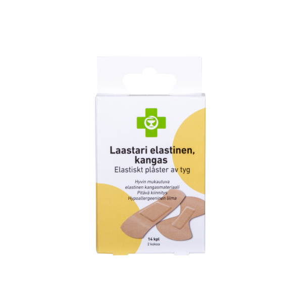 APTEEKKI Laastari elastinen, kangas 14 kpl/rasia