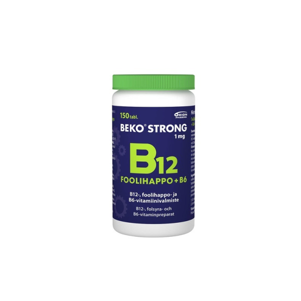 Beko Strong B12+foolihappo+B6 150 tabl
