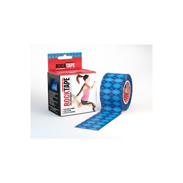 Rocktape Kinesioteippi Siniruutu 5cmx5m 1 rll