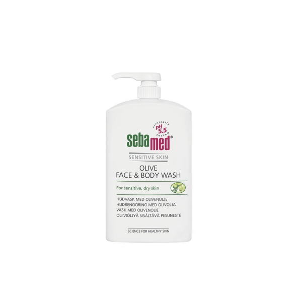SEBAMED OLIVE FACE&BODY WASH PESUNESTE PUMPPUPULLO 1000 ML