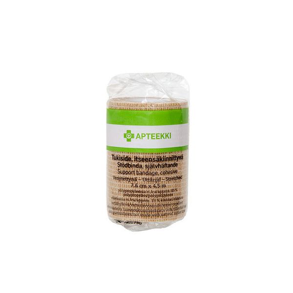 APTEEKKI Tukiside itseensäkiinnittyvä beige 7,6 cm x 4,5 m 1 kpl